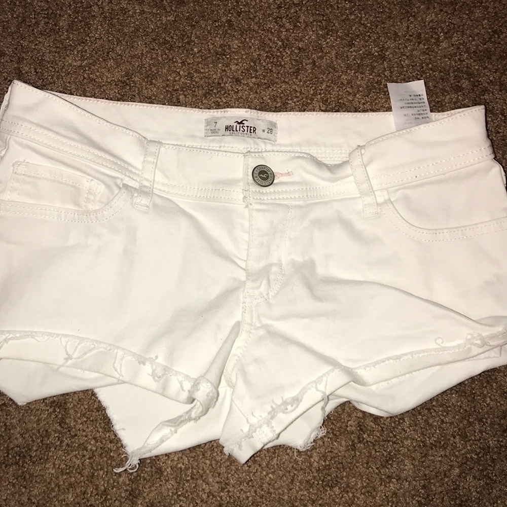 Hollister white shorts